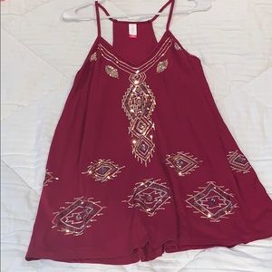 No Boundaries oversized tank top-worn as sundress!